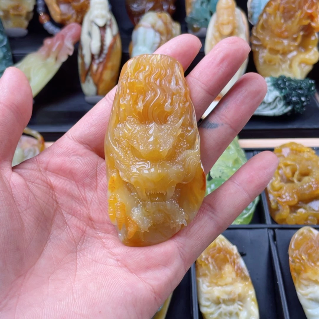 【闪购商品】岫玉挂件未镶嵌小*吒