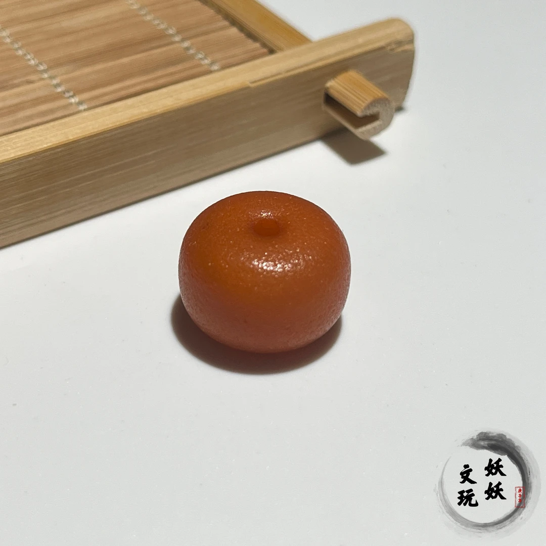 【s436-437】欧回橘皮蜡桶珠尺寸16-17mm左右可选尺寸搭配手串