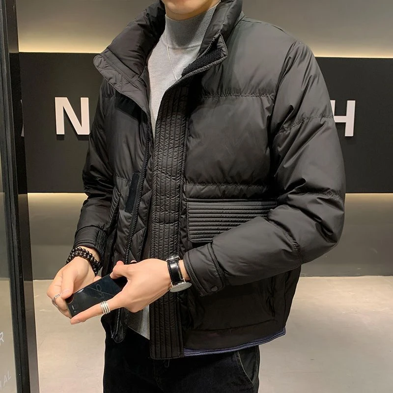 冬季当季爆款男士羽绒服2022新款冬季潮流轻薄保暖短款休闲外套男
