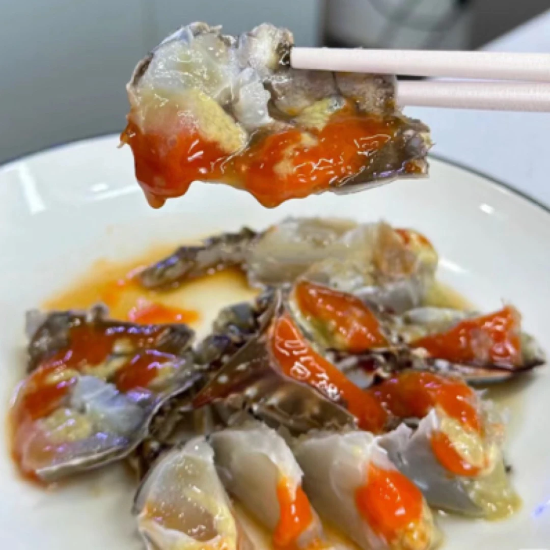 一卤盐满黄满膏红膏呛蟹(8两以上)