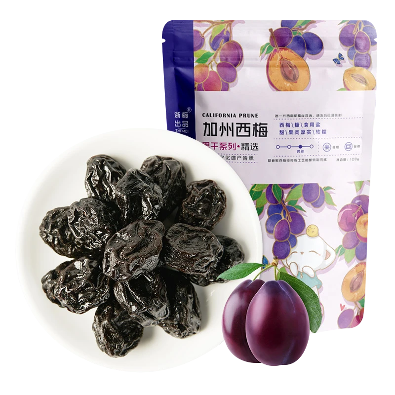 浙梅加州大西梅果脯蜜饯独立包装 加州西梅108g