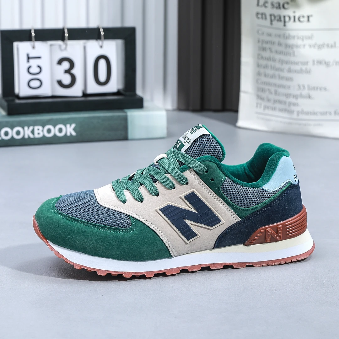 newbackdate加绒574情侣健步鞋加绒加厚男女运动鞋