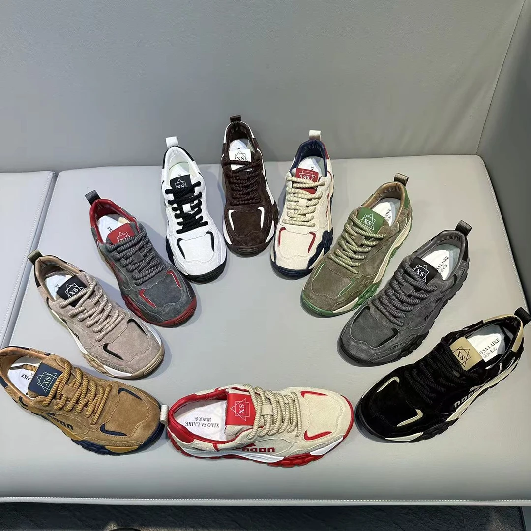 【标准码】秋冬新款皮面系带休闲舒适洋气百搭网红高档男款潮鞋