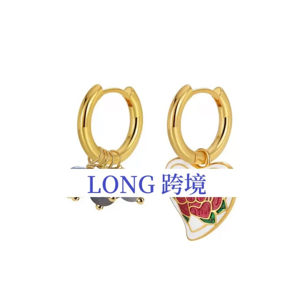 铜合金耳饰 外贸DP高品耳环-A1071
