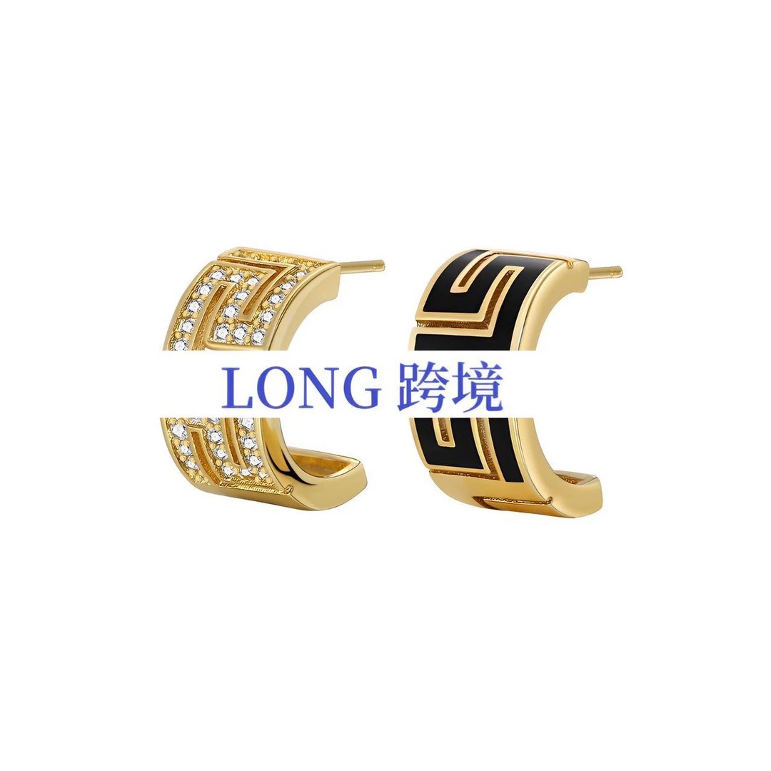 铜合金耳饰 外贸DP高品耳环-1348