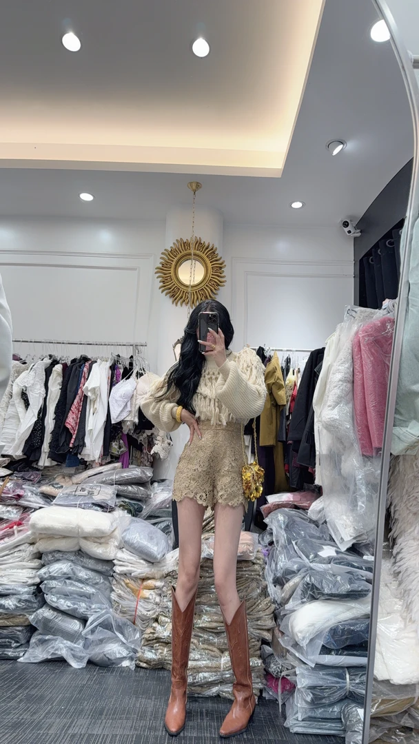 大气元（毛衣）美拉德流苏毛衣