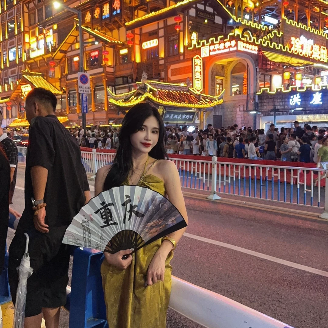 大气元（夏季新品）泰式印花挂脖连衣裙