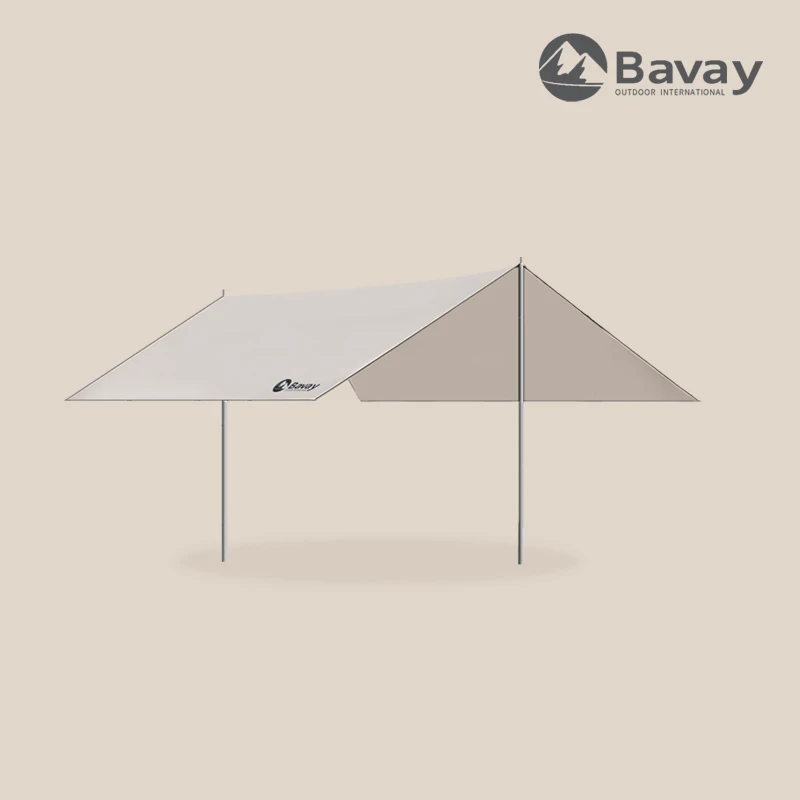 Bavay/北欢户外超大天幕防水防雨帐篷天幕野营露营郊游烧烤遮阳棚