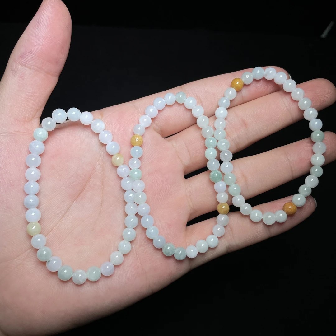 菲菲珠宝好*翡翠单圈手串约6mm/多样性发一