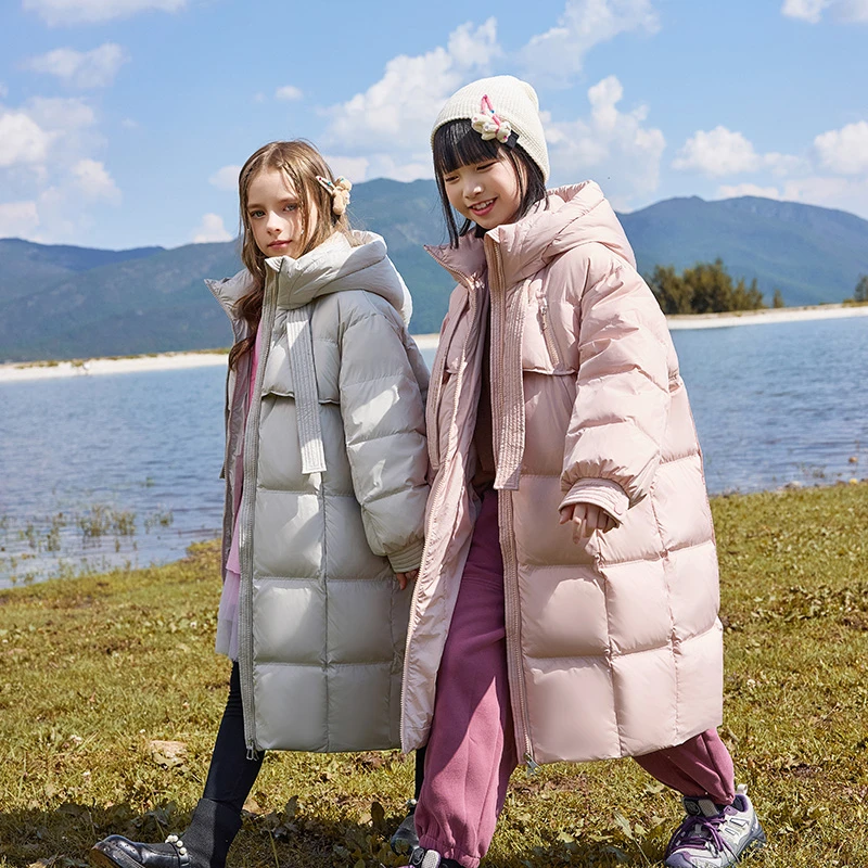 儿童羽绒服女童中长款2025新款冬季洋气中大童女孩童装加厚外套