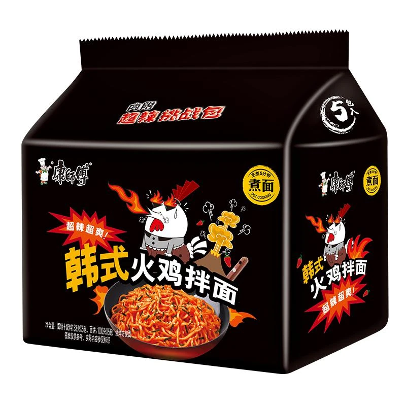 康师傅韩式火鸡拌面133g*5