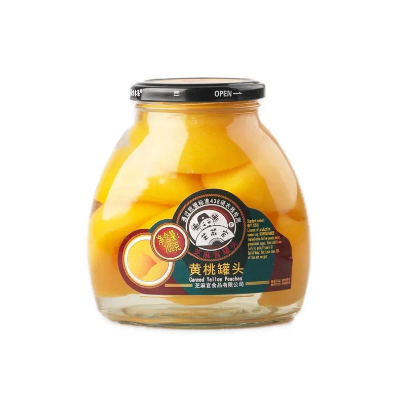 芝麻官 黄桃罐头 700g/罐