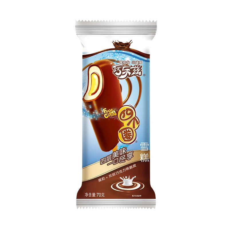 巧乐兹四个圈双层巧克力味脆皮雪糕5支/组