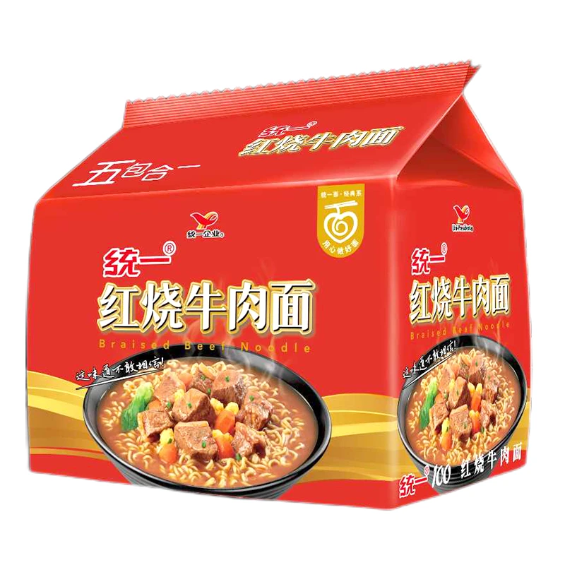 统一100红烧牛肉面100g*5