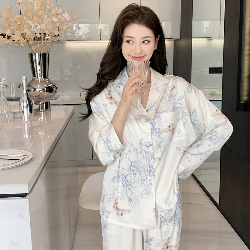 【纯棉】纯棉孕妇睡衣女秋冬月子服秋冬中厚产后孕期哺乳家居服