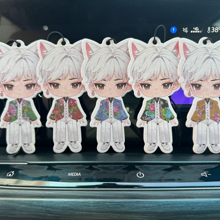 渡渡专属车载摆件高端定制车内出风口香水挂饰品汽车香片