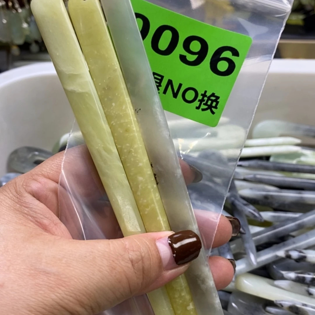 【闪购商品】蛇纹石玉发簪未镶嵌慧*