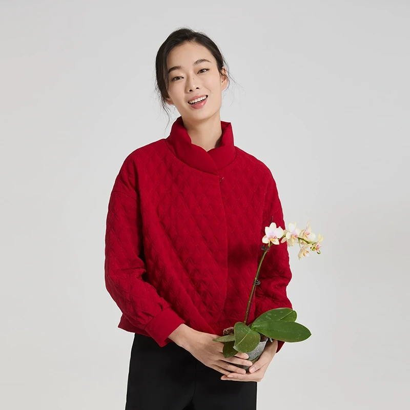 《拾山月》两色提花短棉服FS811/251FS812/251