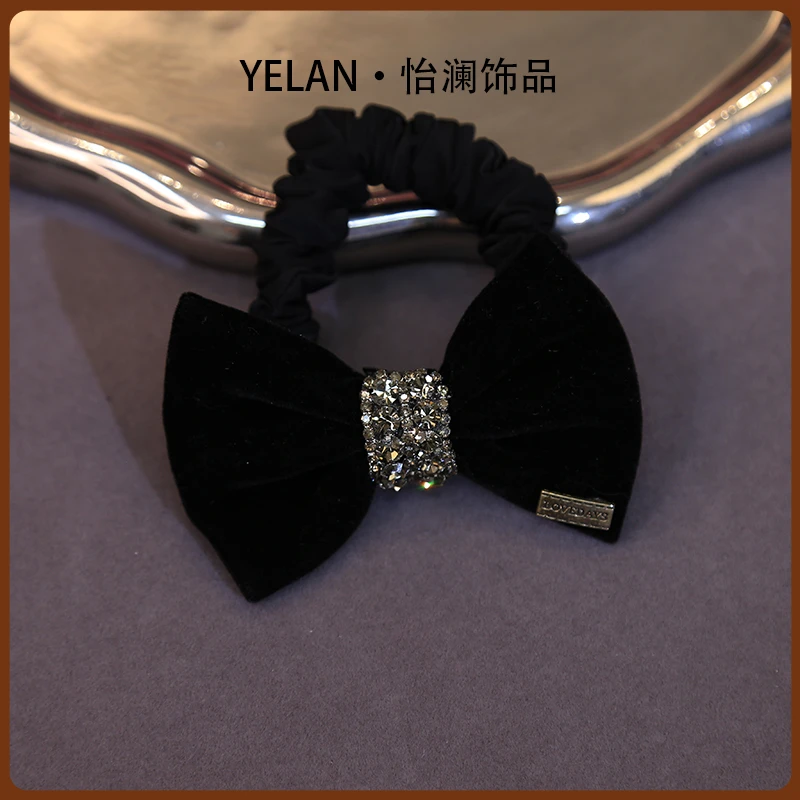 钨合金发饰 大蝴蝶结满钻发圈8182