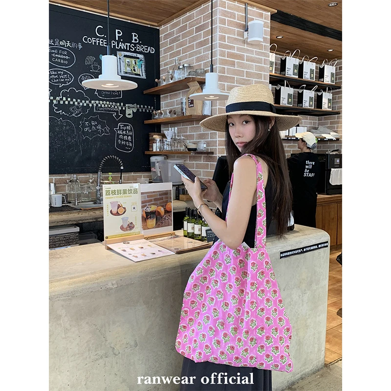 Ranwear夏季收官私藏系！Ran自留人手一只定染小碎花棉布单肩包