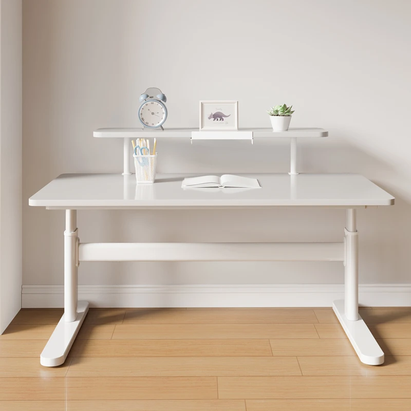 儿童小孩学习桌书桌家用小学生写字桌子可升降实木套装办公课桌椅