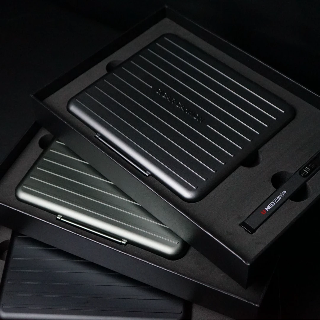 【CIGAR CANNON】铝合金CNC一体超轻薄便携雪茄盒保湿盒8支装大尺寸