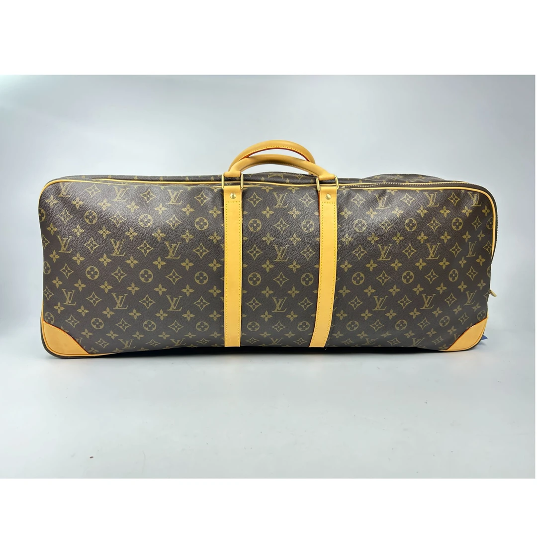 95新 LouisVuitton/路易威登 LV中古老花棕色73大号手提箱