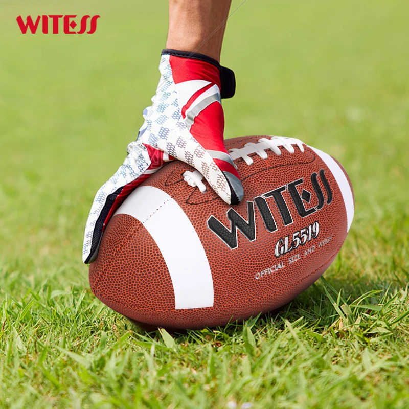 WITESS目击者橄榄球美式标准比赛成人9号青少年6号儿童3号耐磨型