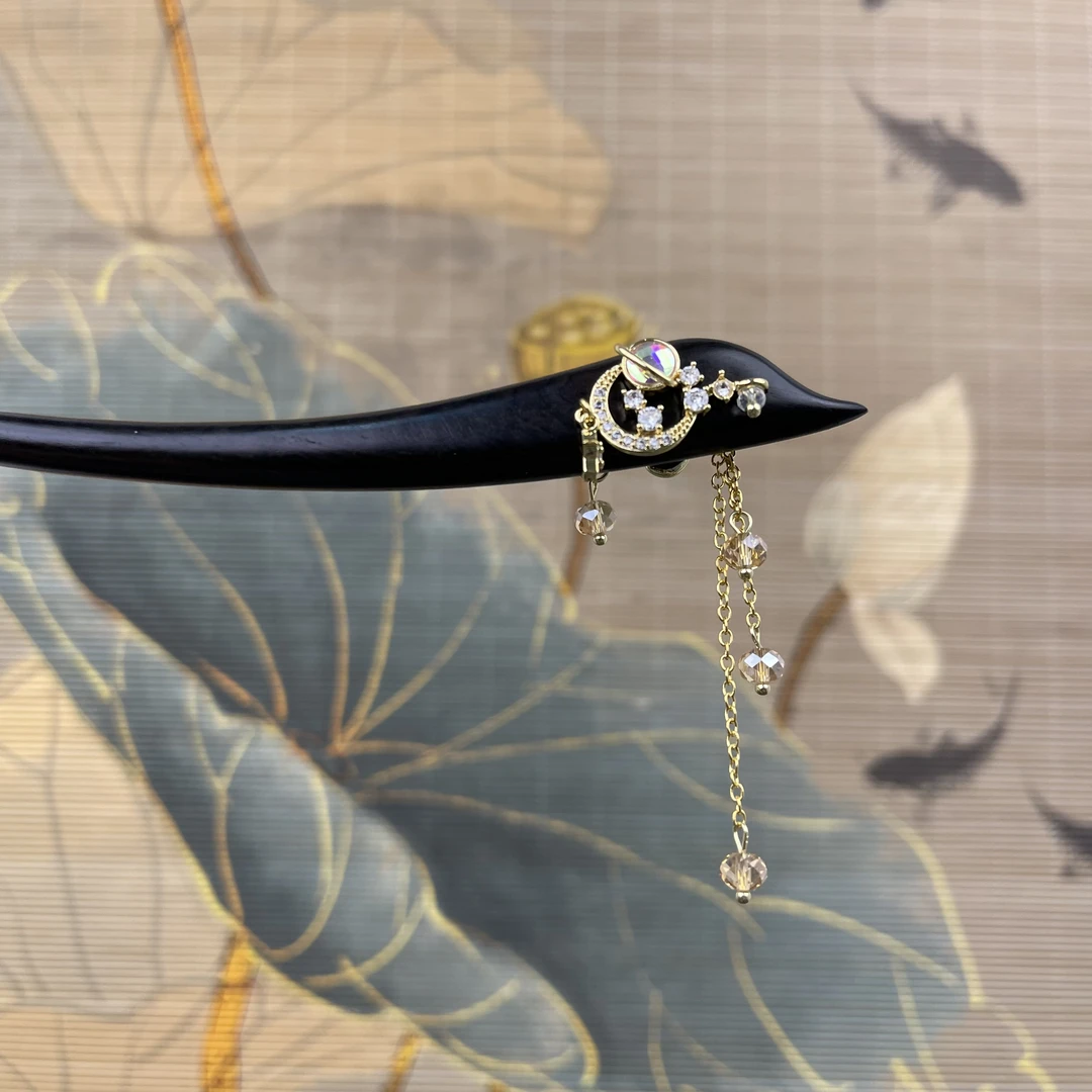 炑歌X926发簪气质手工白色头饰发饰中式纯手工国风簪子百搭发簪