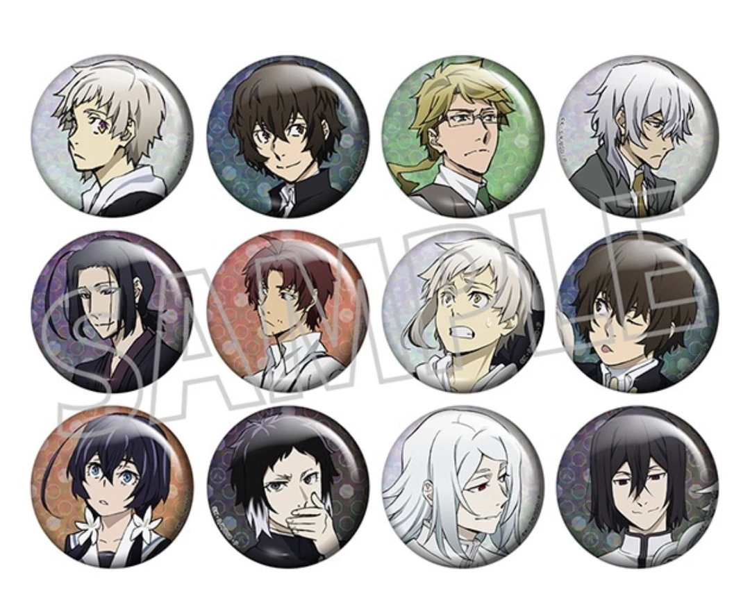 【文豪野犬】四月莫伽 8周年 全息闪吧唧徽章b款 盲抽 下单默认代拆