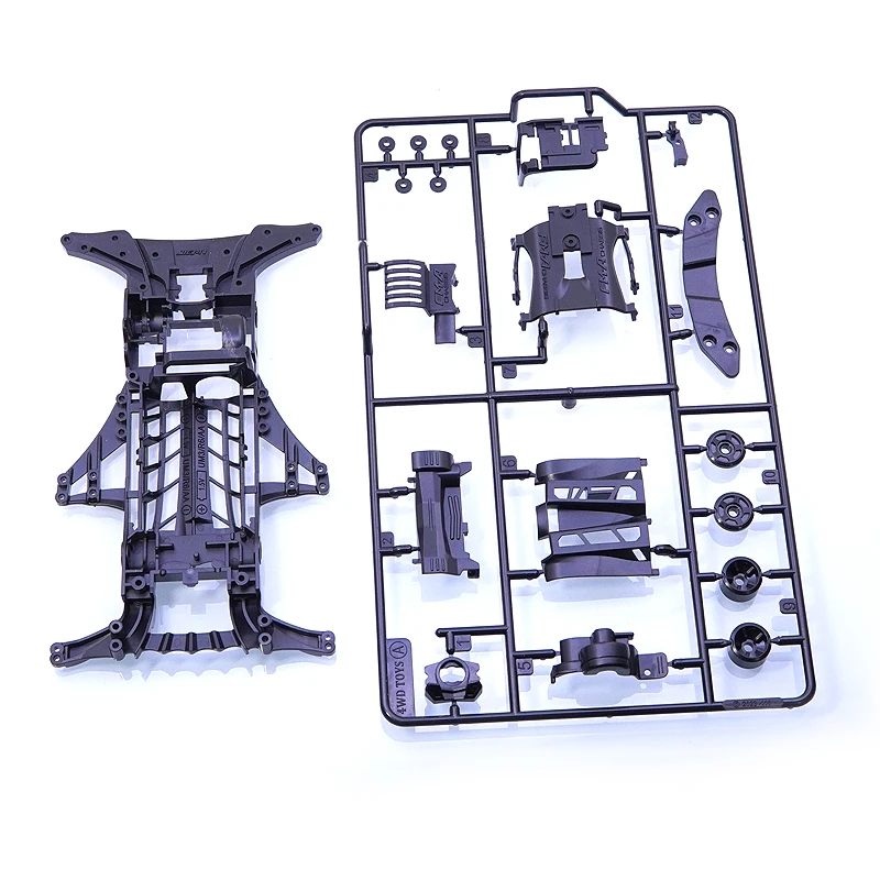 捷品四驱车 赛车 FMA底盘 黑色底盘 白底盘+板件 五金包