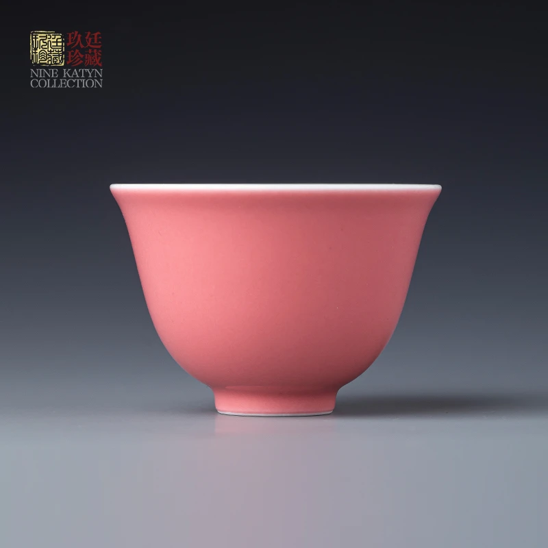 玖廷景德镇陶瓷茶杯纯手工颜色釉家用功夫茶具主人杯品茗杯单杯