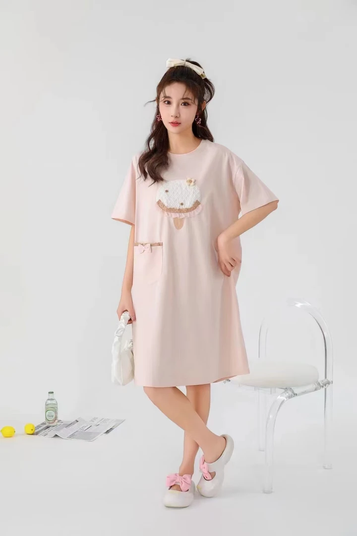2024夏季休闲睡裙家居服