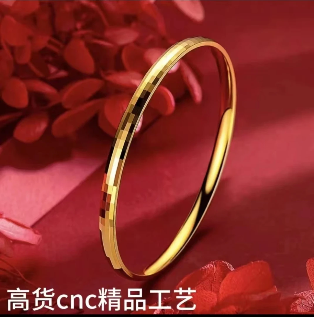 合金手镯 精工【马赛克爆闪闭口手镯】轻奢款【马赛克CNC工艺】