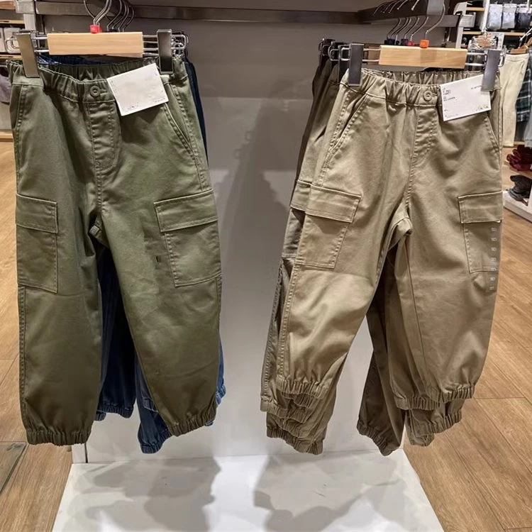 童装！男童/女童秋季新款休闲工装裤束脚裤长裤休闲裤中大童