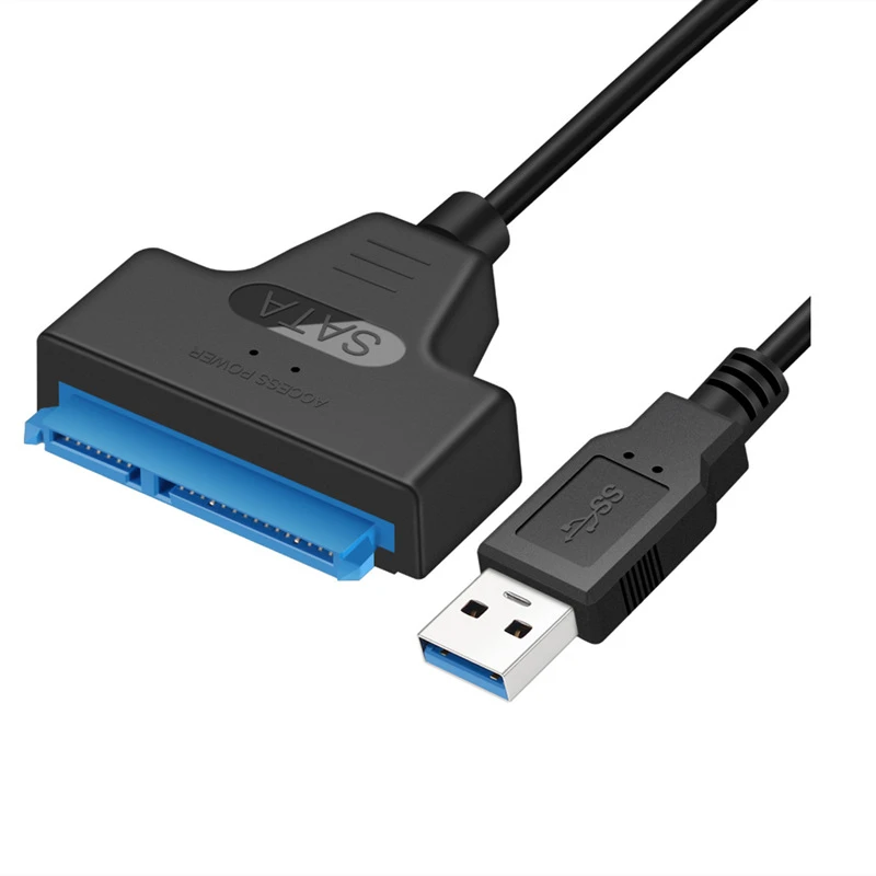 雨硕2.5寸3.5寸SATA转USB3.0电脑连接硬盘数据线转换转接线易驱线