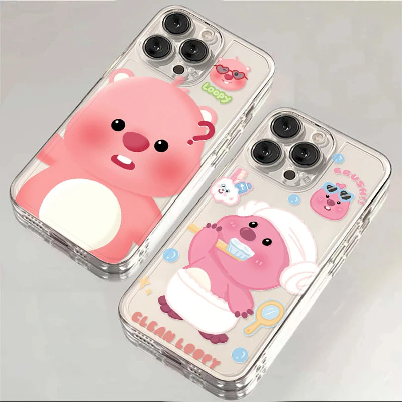 叮霖可爱小海狸iphone15/13/14苹果12手机壳华为vivo小米oppo软套