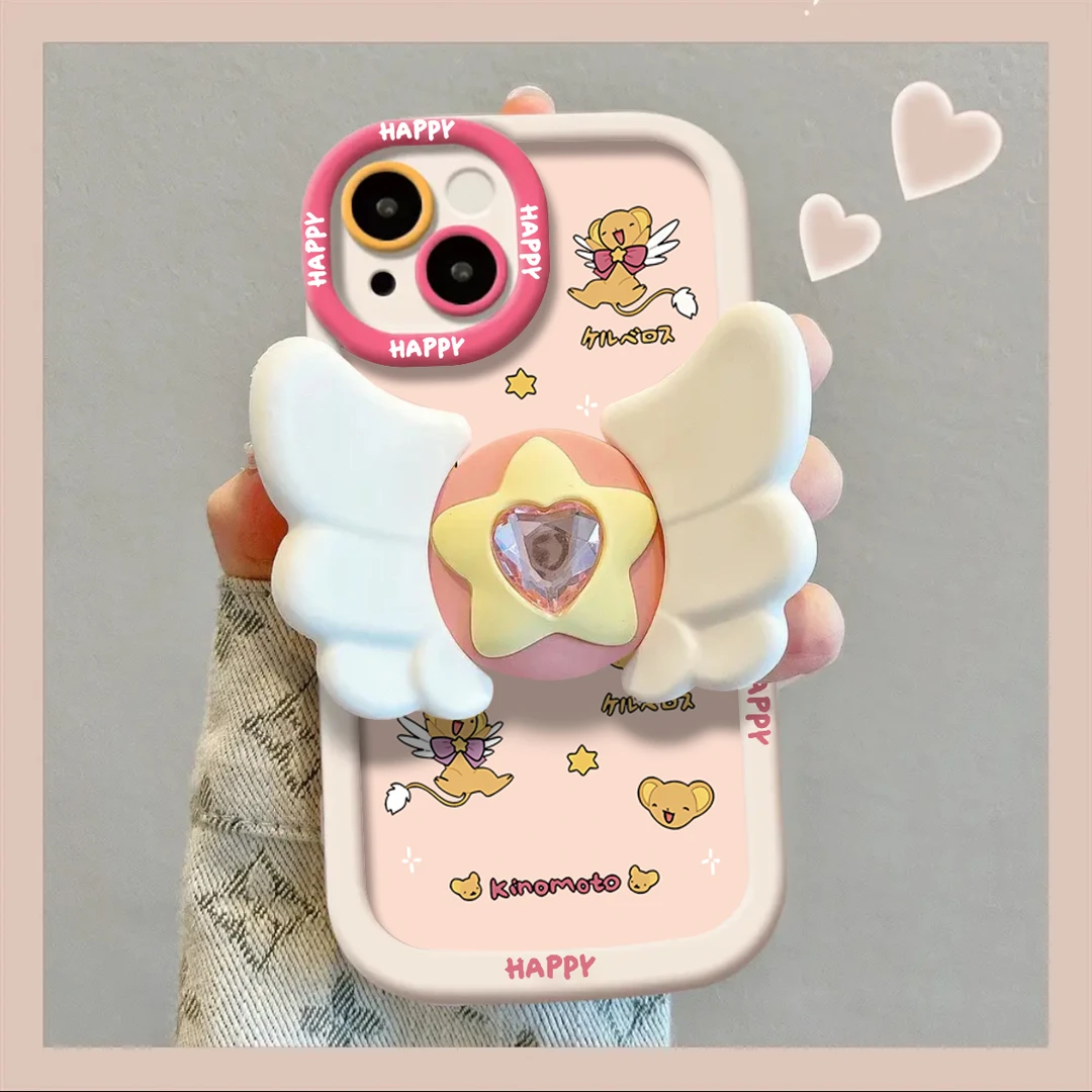 DINGLIN立体星星翅膀苹果华为vivo小米oppo手机壳iphone15/14/13