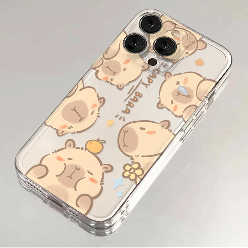 叮霖可爱水豚适用iphone15/13/14苹果12手机壳华为vivo小米oppo壳
