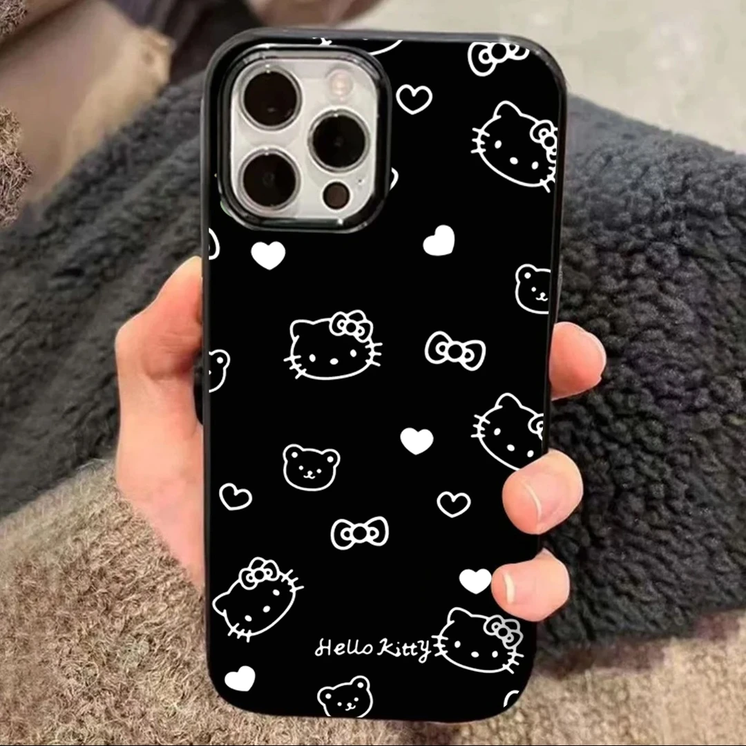 爱心蝴蝶结凯蒂猫适用iPhone15/14promax手机壳11苹果13/12套xr