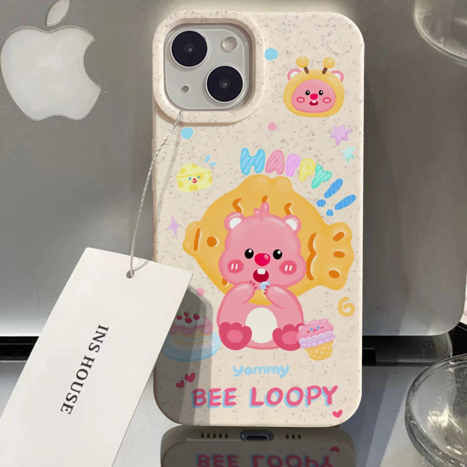 趣味饼干海狸iPhone14promax小麦手机壳苹果13/12/11全包xr软套xs