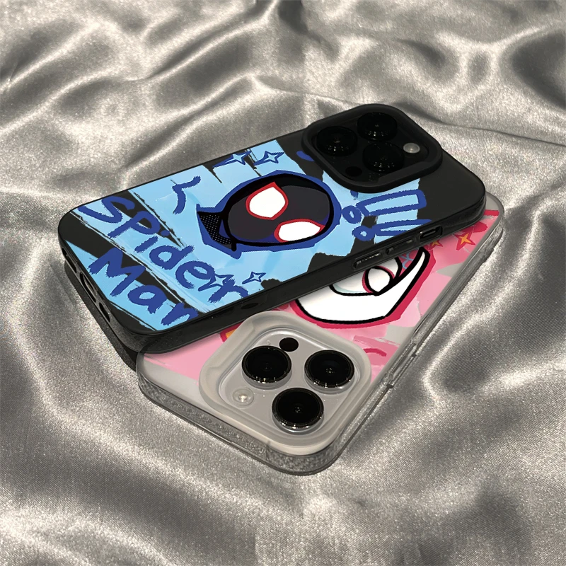 奥菲顿潮牌蜘蛛侠适用iPhone15/14promax手机壳苹果13/12/11软套