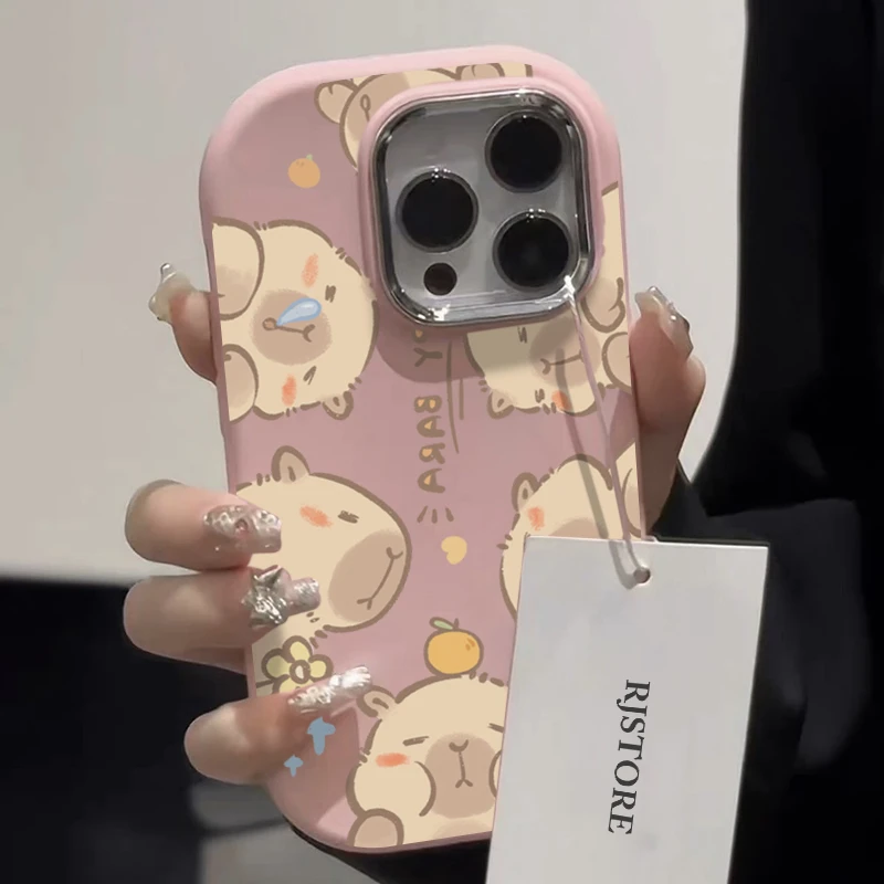 奥菲顿呆萌河豚适用iPhone15/14promax手机壳苹果13/12/11软套xr