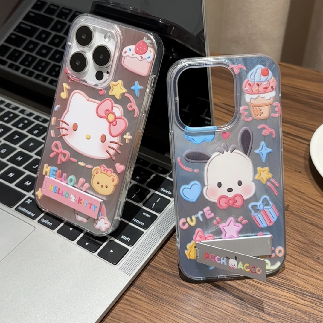 奥菲顿情侣帕恰狗凯蒂猫适用苹果15/14/13手机壳华为vivo小米oppo