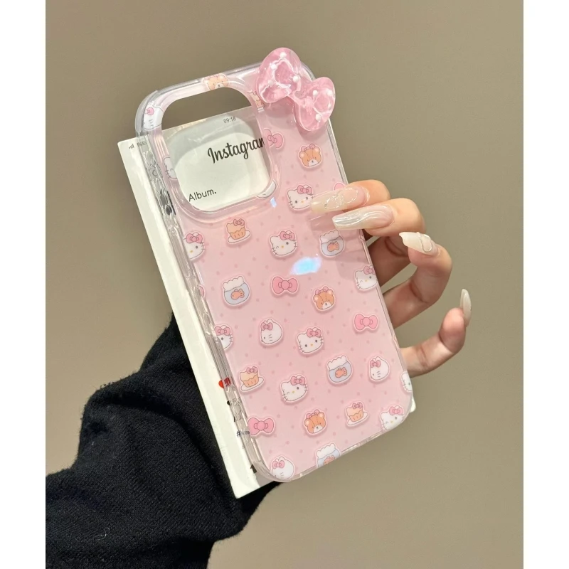 奥菲顿粉底金鱼kitty适用iPhone16手机壳苹果15华为viv小米oppo套