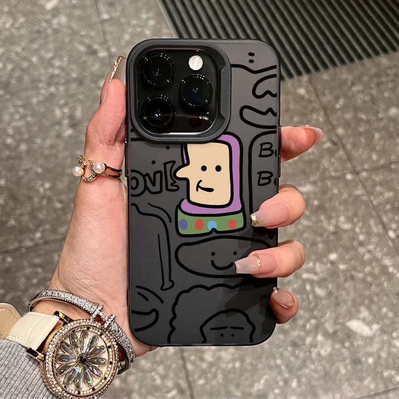 JIANGZI巴斯光年涂鸦适用iPhone15/14promax手机壳11苹果13/12套x