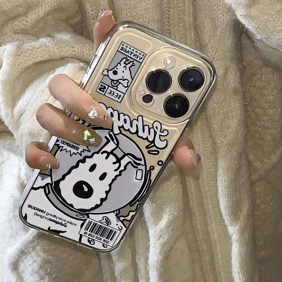 奥菲顿潮牌宇航狗狗iPhone15/14promax手机壳苹果13/12/11软套xr