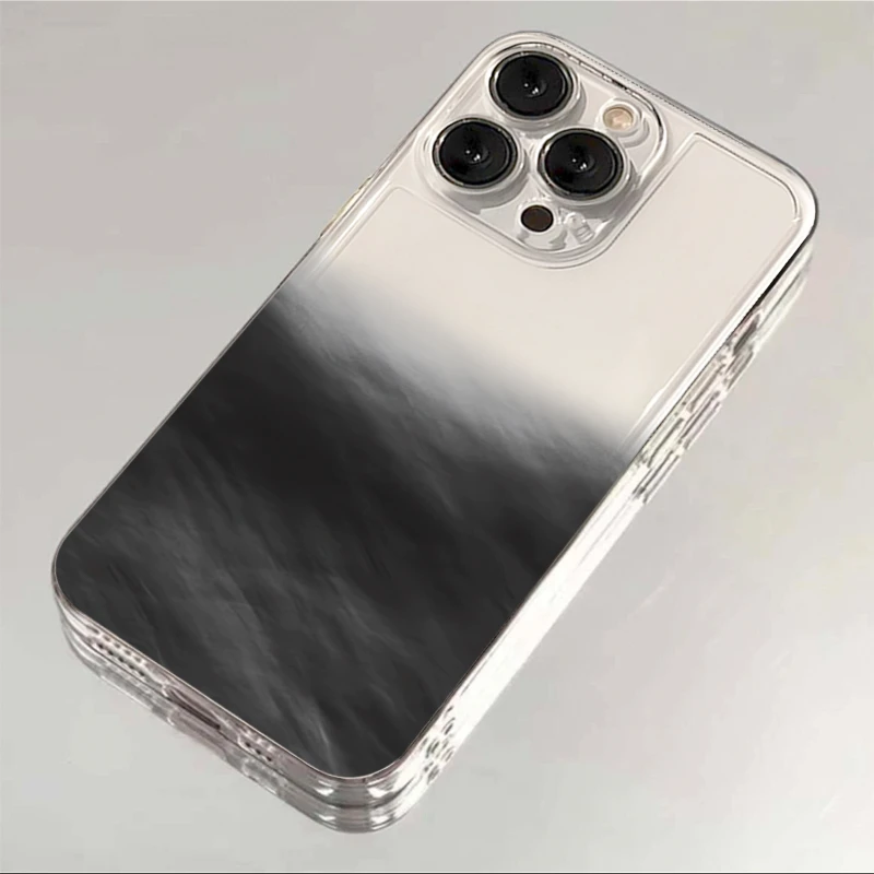 小众水墨晕染黑适用iphone15/13/14苹果手机壳华为vivo小米oppo套