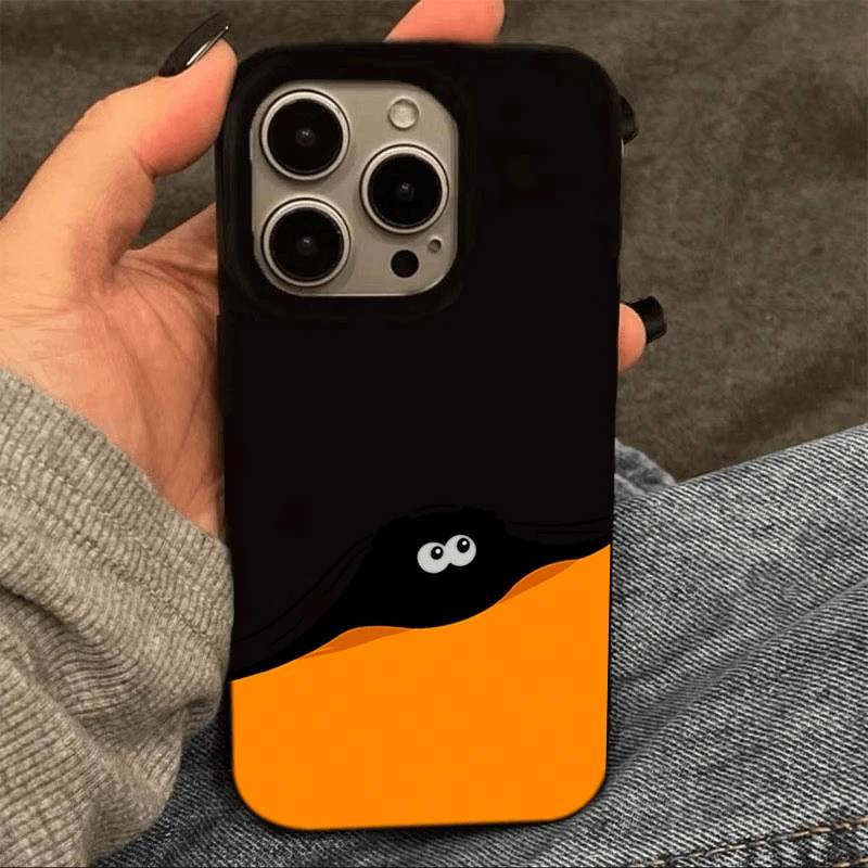 奥菲顿可爱躲藏煤球适用iPhone15/14promax手机壳苹果13/12果冻壳