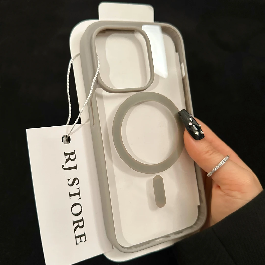 奥菲顿新款肤感磁吸适用iPhone17/16/15pro手机壳14pro透明13/12
